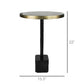 Navigator Table, Brass & Black By HomArt | End Tables | Modishstore - 3