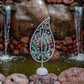 Recycled Glass Leaf on Stand Set of 2 By Garden Age Supply