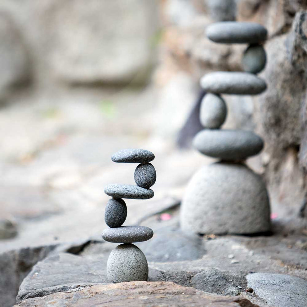 Mini Side2Side Rock Cairn Set of 6 By Garden Age Supply | Sculptures | Modishstore - 3