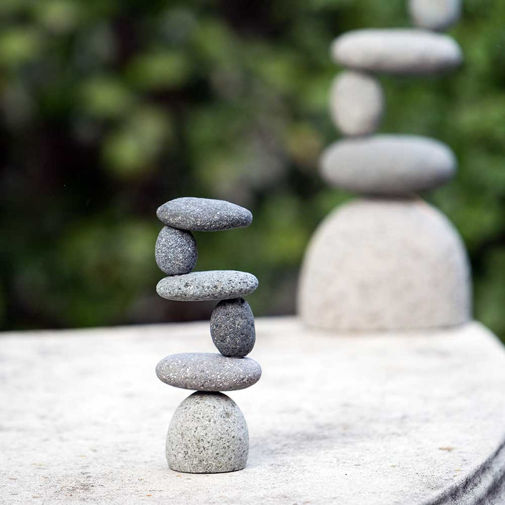 Mini Side2Side Rock Cairn Set of 6 By Garden Age Supply | Sculptures | Modishstore - 2