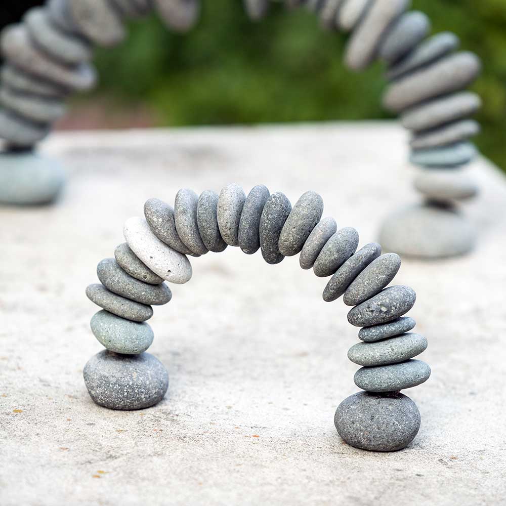 Mini Stone Arch Set of 6 By Garden Age Supply | Minerals and Stones | Modishstore - 1
