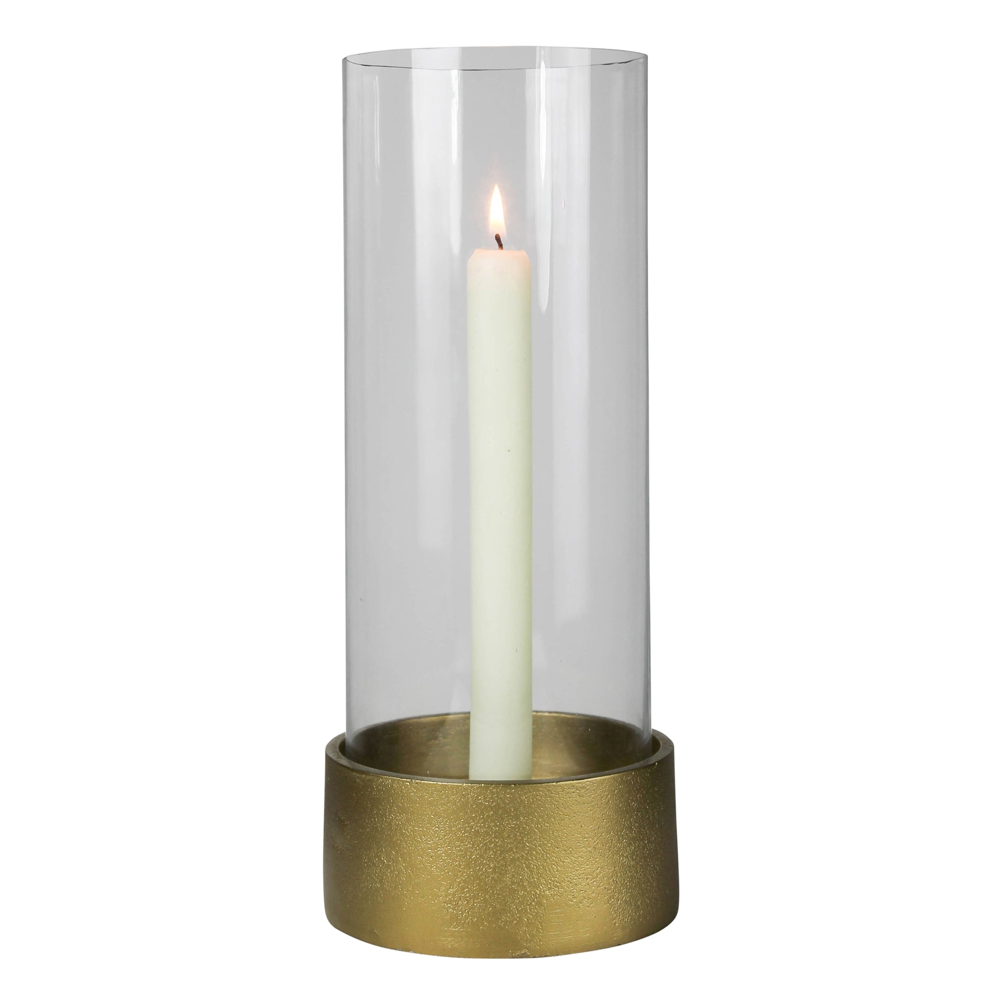 Cadet Hurricane with Base, Brass Set Of 4 By HomArt | Candle Holders | Modishstore - 2