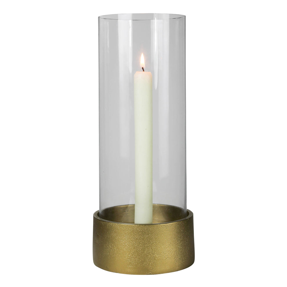 Cadet Hurricane with Base, Brass Set Of 4 By HomArt | Candle Holders | Modishstore - 2