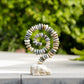 Beach Pebble Spiral on White Stone By Garden Age Supply