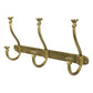 Murphy Hook Rail - 3, Brass Set Of 4 By HomArt | Hooks & Racks | Modishstore - 2