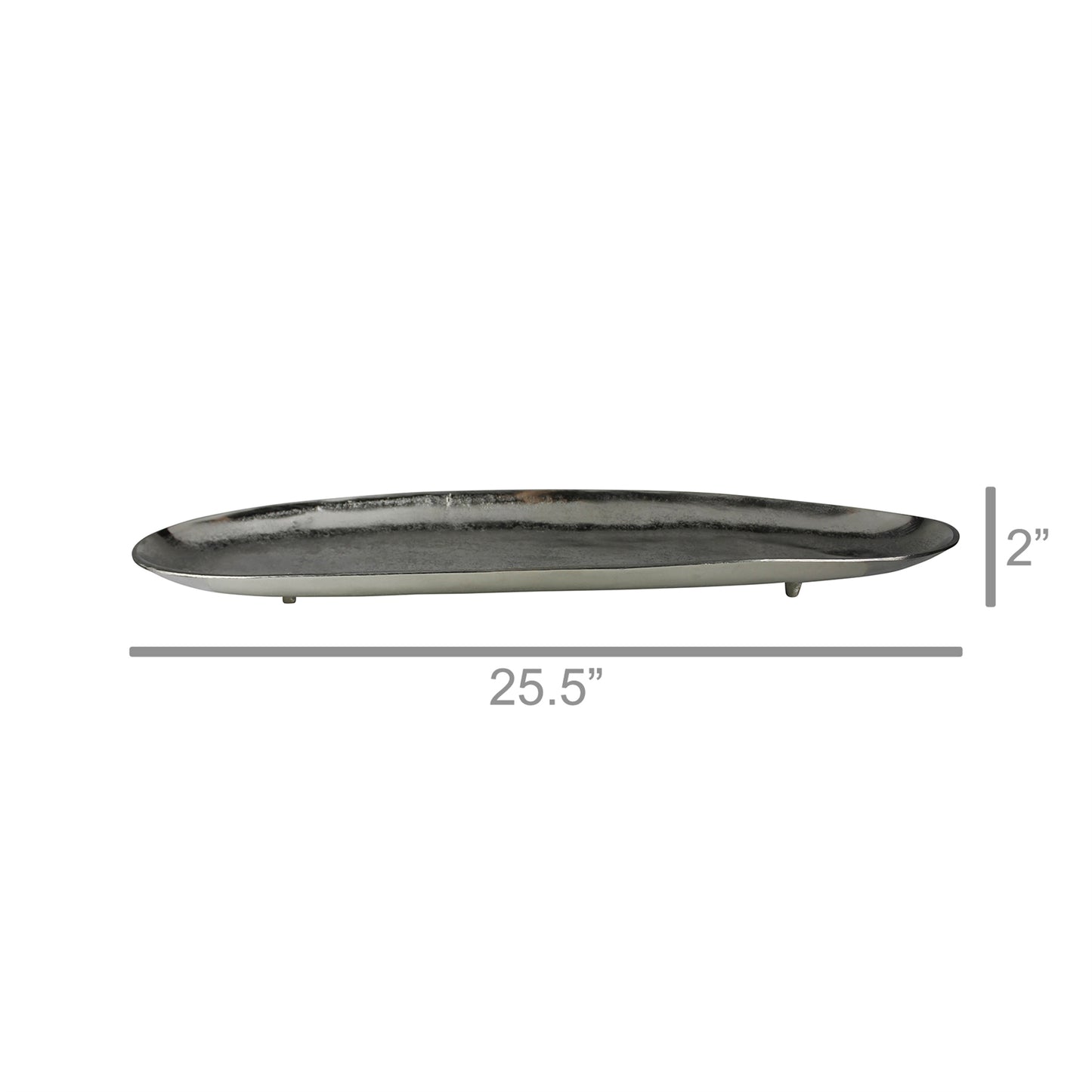 Norris Tray, Nickel By HomArt | Trays | Modishstore - 5