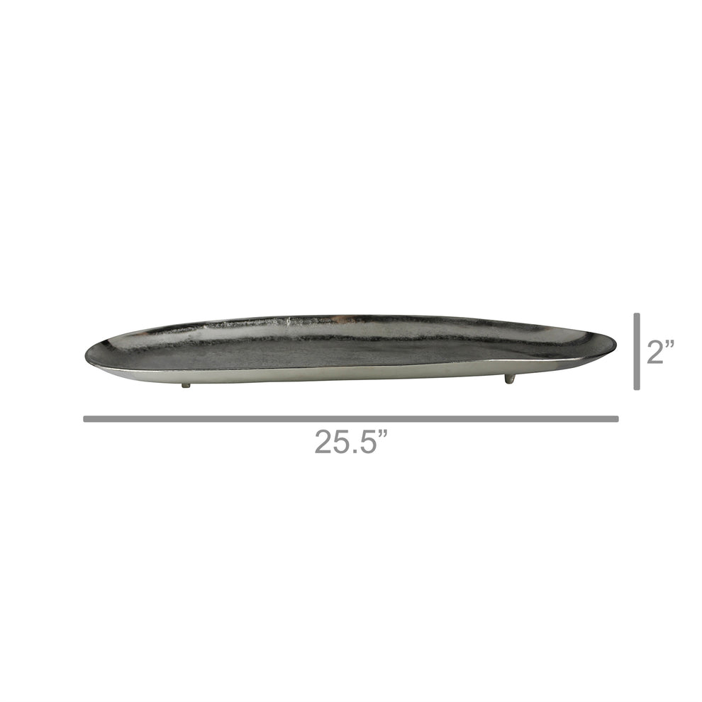 Norris Tray, Nickel By HomArt | Trays | Modishstore - 5