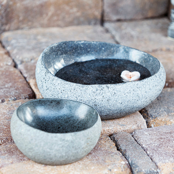 River Stone Bowls By Garden Age Supply | Decorative Bowls | Modishstore - 2