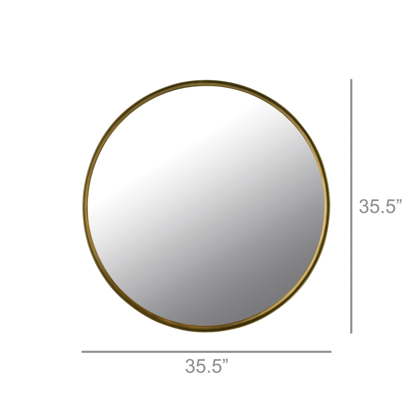 Beacon Mirror, Brass By HomArt | Mirrors | Modishstore - 2
