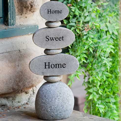 Home Sweet Home Set of 2 By Garden Age Supply | Sculptures | Modishstore - 1