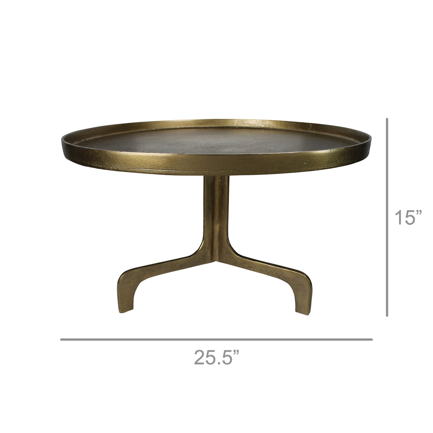 Carr Coffee Table, Brass By HomArt | Coffee Tables | Modishstore - 3