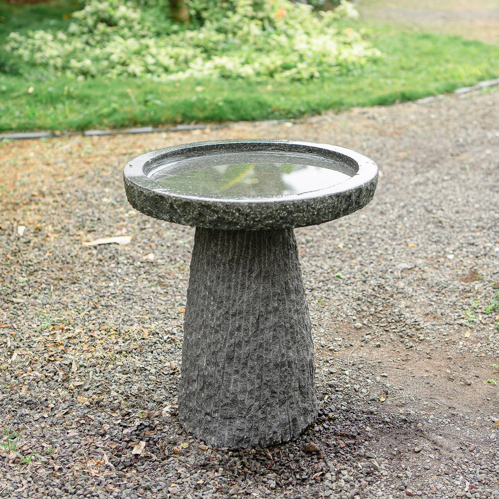 Natural Stone Bird Bath By Garden Age Supply | Minerals and Stones | Modishstore - 2
