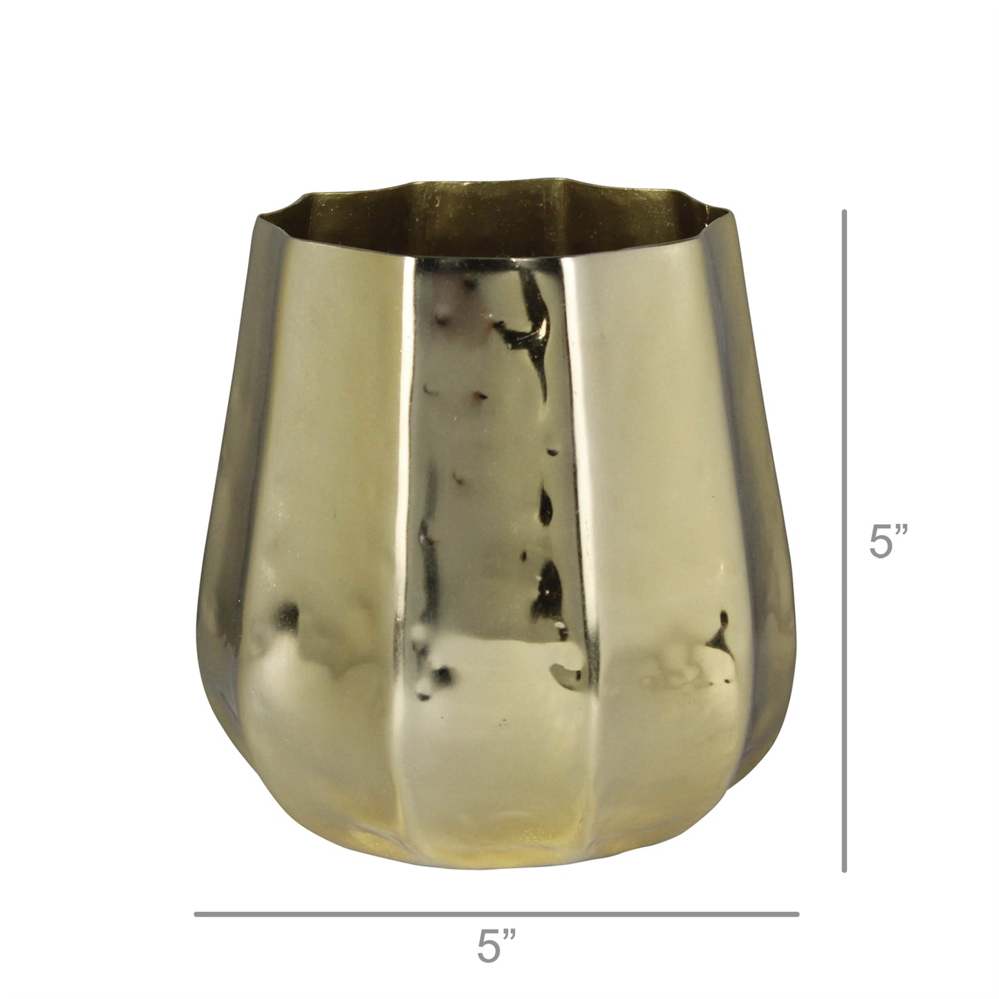 Constance Vase, Brass - Small Set Of 4 By HomArt | Vases | Modishstore - 2