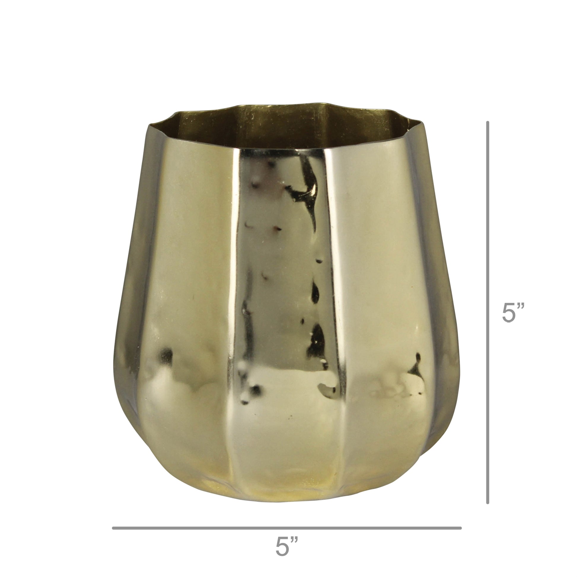 Constance Vase, Brass - Small Set Of 4 By HomArt | Vases | Modishstore - 2