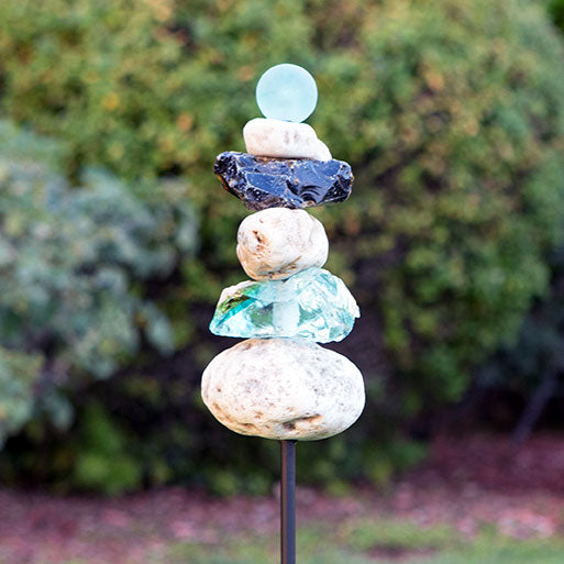 Rocky Garden Stake Set of 4 By Garden Age Supply | Sculptures | Modishstore - 1