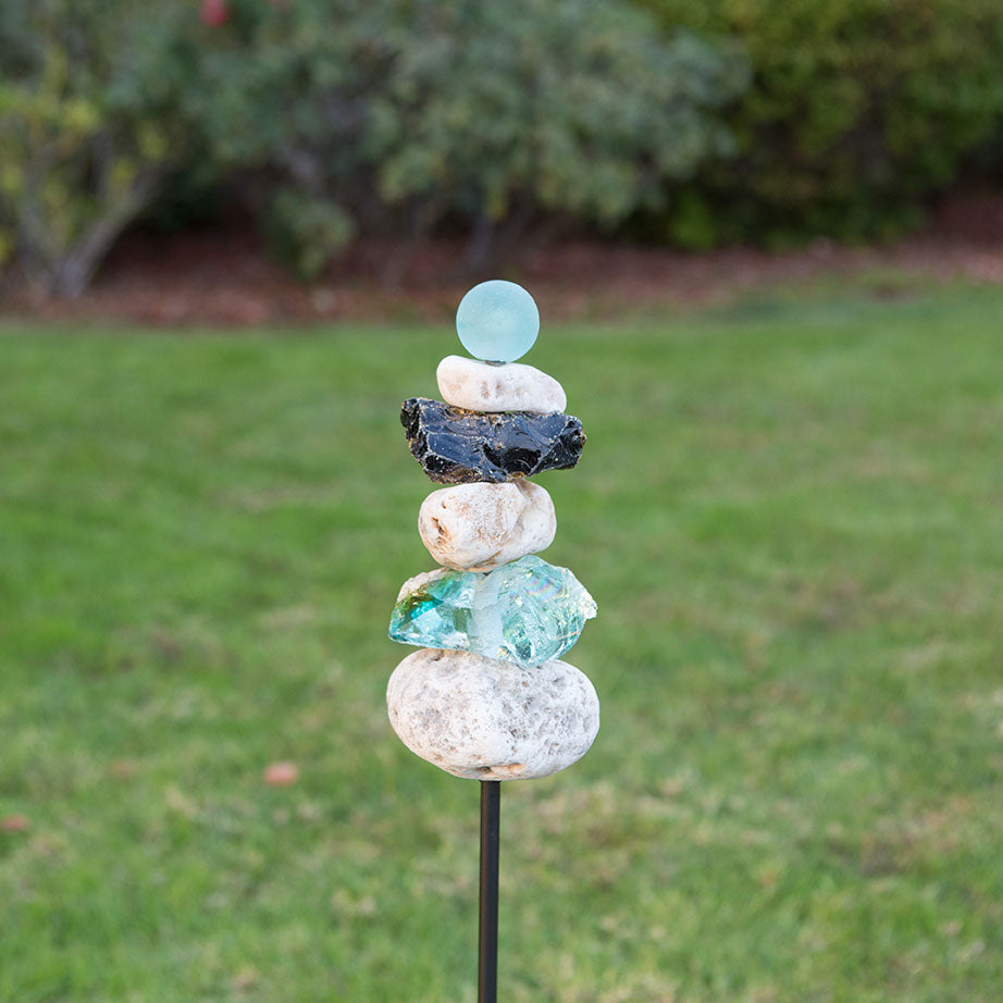 Rocky Garden Stake Set of 4 By Garden Age Supply | Sculptures | Modishstore - 2