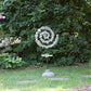 Spiral Garden Stand with Glass Ball By Garden Age Supply