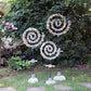 Spiral Garden Stand with Glass Ball By Garden Age Supply