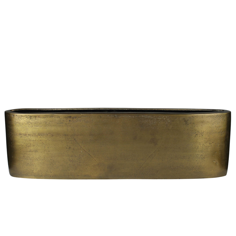 Chelsea Vase, Brass - Large By HomArt | Vases | Modishstore - 2