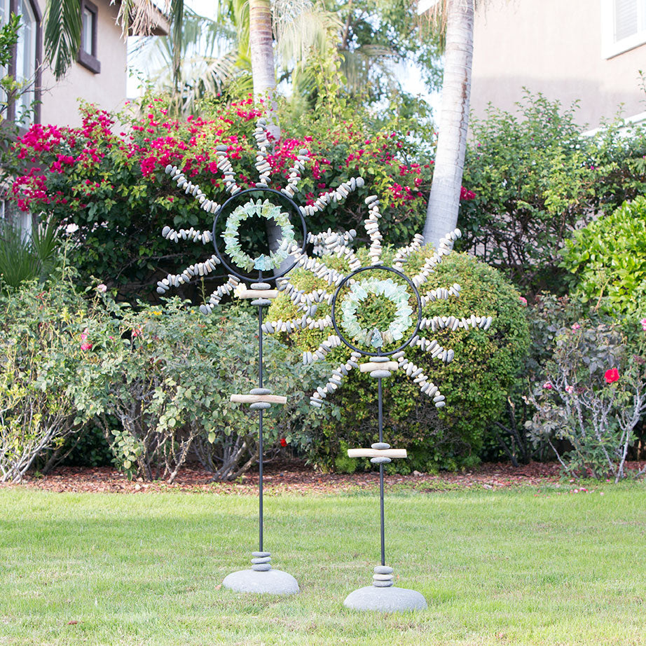Sun Burst Garden Stands By Garden Age Supply | Sculptures | Modishstore - 1