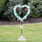 Glass Heart Garden Stand Set of 2 By Garden Age Supply