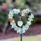 Glass Heart Garden Stake Set of 4 By Garden Age Supply