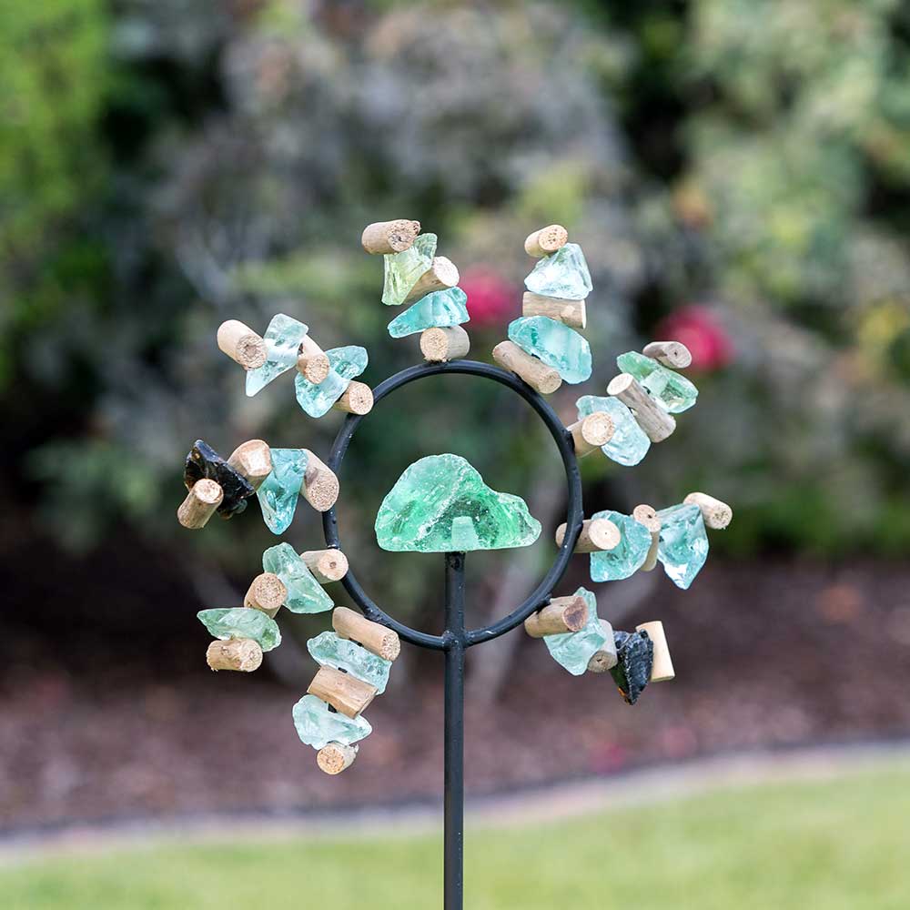 Sun Garden Stake Set of 4 By Garden Age Supply | Sculptures | Modishstore - 1
