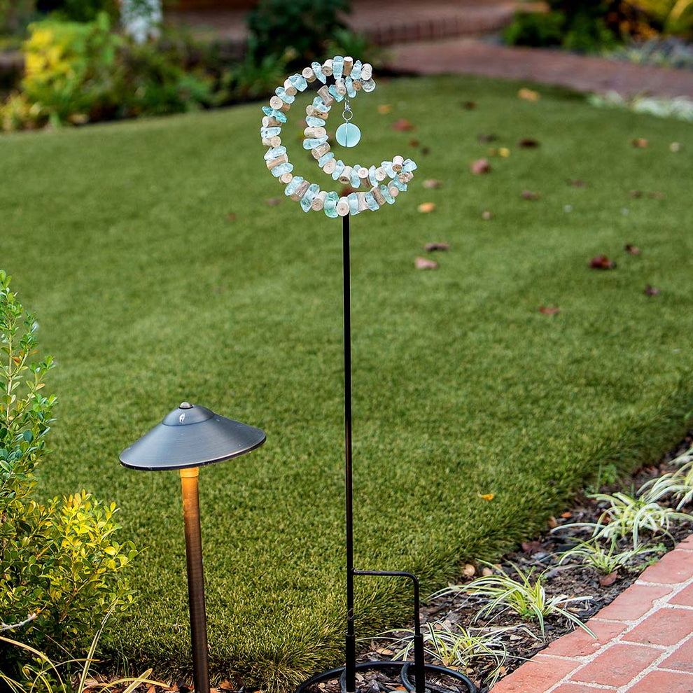 Crescent Moon Garden Stake Set of 4 By Garden Age Supply | Sculptures | Modishstore - 2