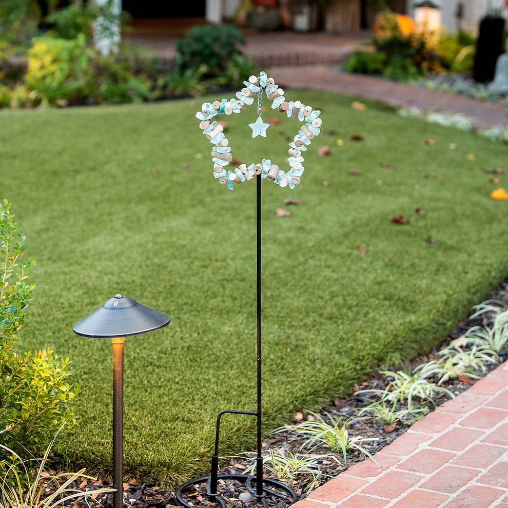 Glass Star Garden Stake Set of 4 By Garden Age Supply | Sculptures | Modishstore - 2