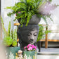 Buddha Head Planter By Garden Age Supply