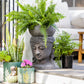 Buddha Head Planter By Garden Age Supply