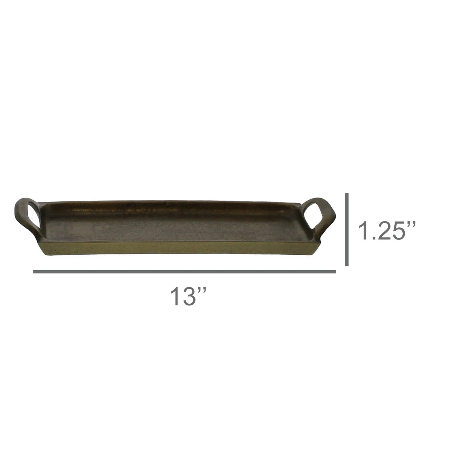 Abbott Tray, Brass - Small Set Of 4 By HomArt | Decorative Trays & Dishes | Modishstore - 2