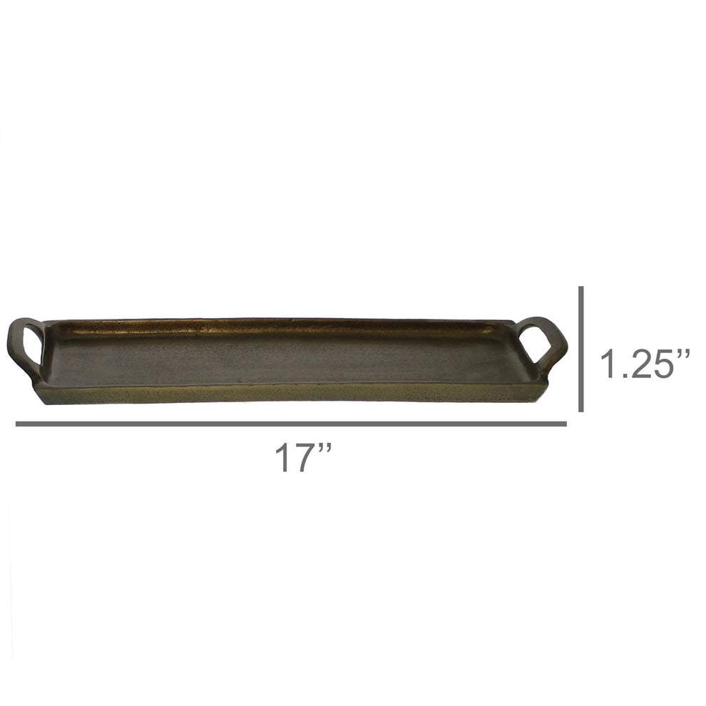 Abbott Tray, Brass  - Medium Set Of 4 By HomArt | Trays | Modishstore - 2