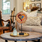 Teak Slab Stained Glass Heart Set of 2 By Garden Age Supply