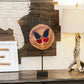 Teak Stained Glass Butterfly Set of 4 By Garden Age Supply