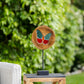 Teak Stained Glass Butterfly Set of 4 By Garden Age Supply