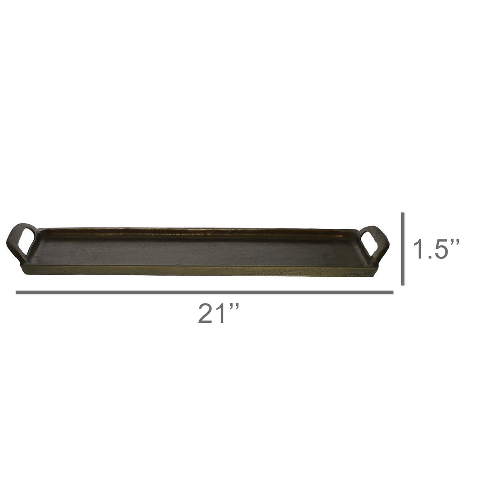 Abbott Tray, Brass - Large Set Of 4 By HomArt | Trays | Modishstore - 2