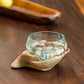 Blown Glass Bowl on Double Hand Set of 4 By Garden Age Supply