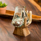 Blown Glass Vase on Hand - Varunna Set of 4 By Garden Age Supply