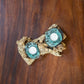 Recycled Glass Candle Holder with Coffee Tree Root - Double Set of 4 By Garden Age Supply