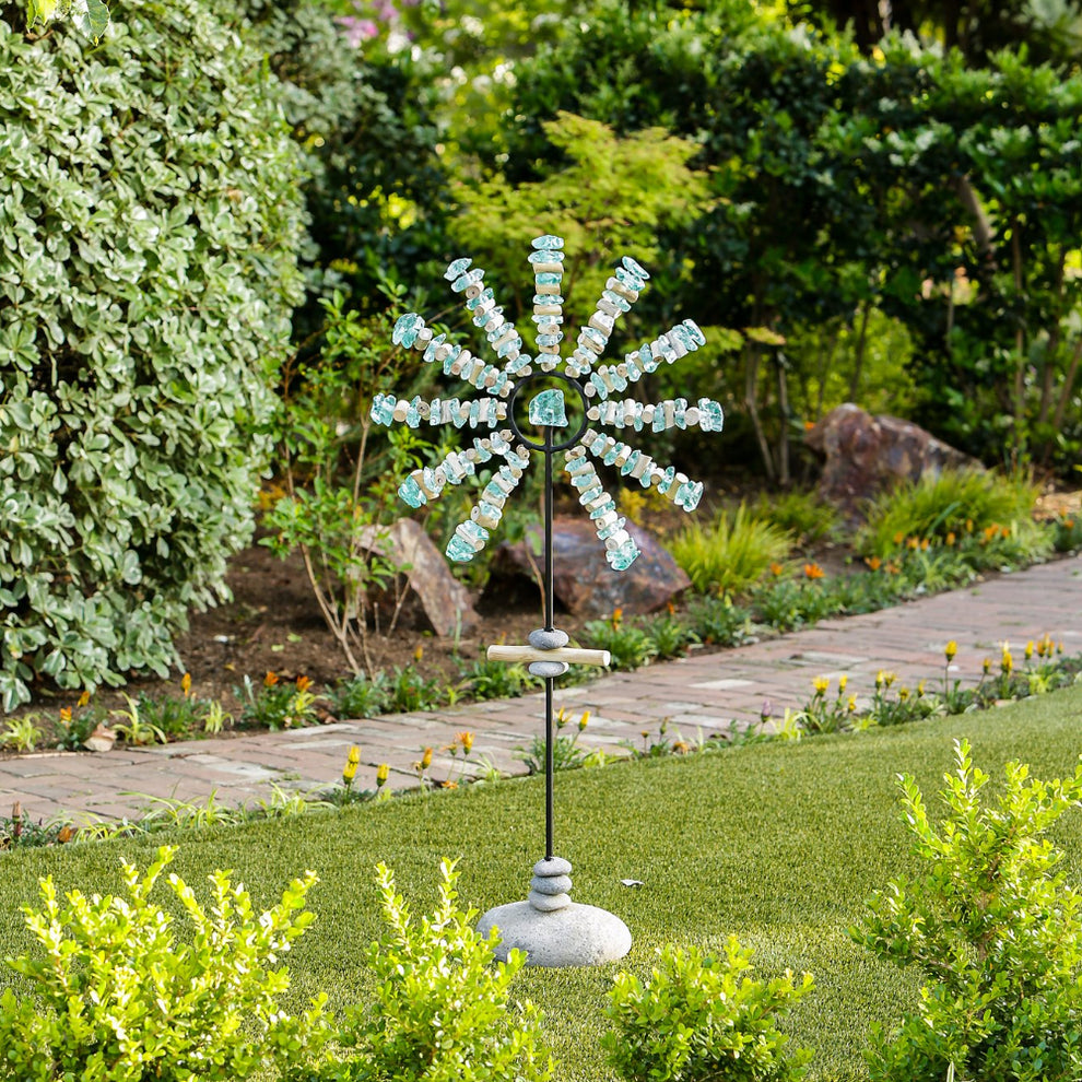 Sun Ray Garden Stand - Large Set of 2 By Garden Age Supply | Sculptures | Modishstore - 2