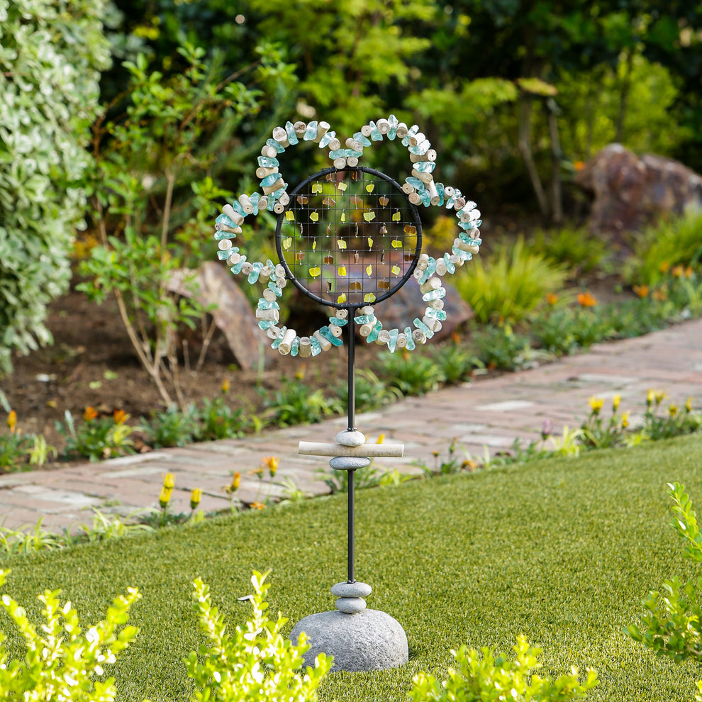 Sunflower Garden Stand 40"H Set of 2 By Garden Age Supply | Sculptures | Modishstore - 2