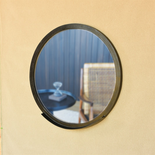 Ansel Mirror with Ledge, Bronze By HomArt | Mirrors | Modishstore