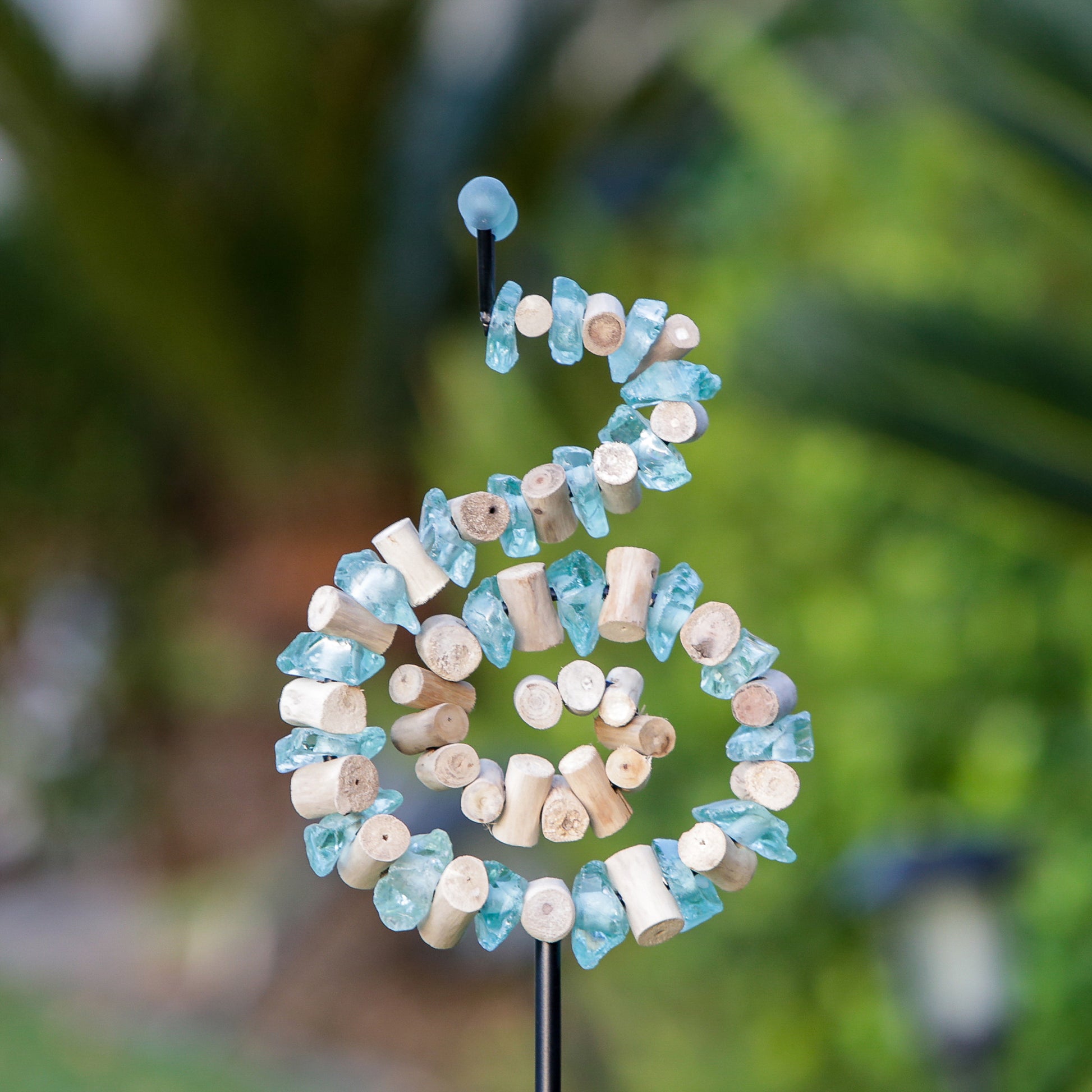 Glass Snail Garden Stake Set of 4 By Garden Age Supply | Sculptures | Modishstore - 1