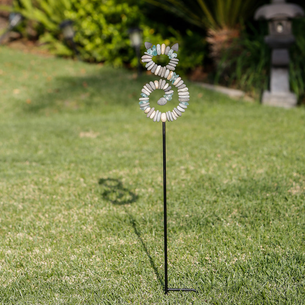 Stone Cat Garden Stake Set of 4 By Garden Age Supply | Minerals and Stones | Modishstore - 2
