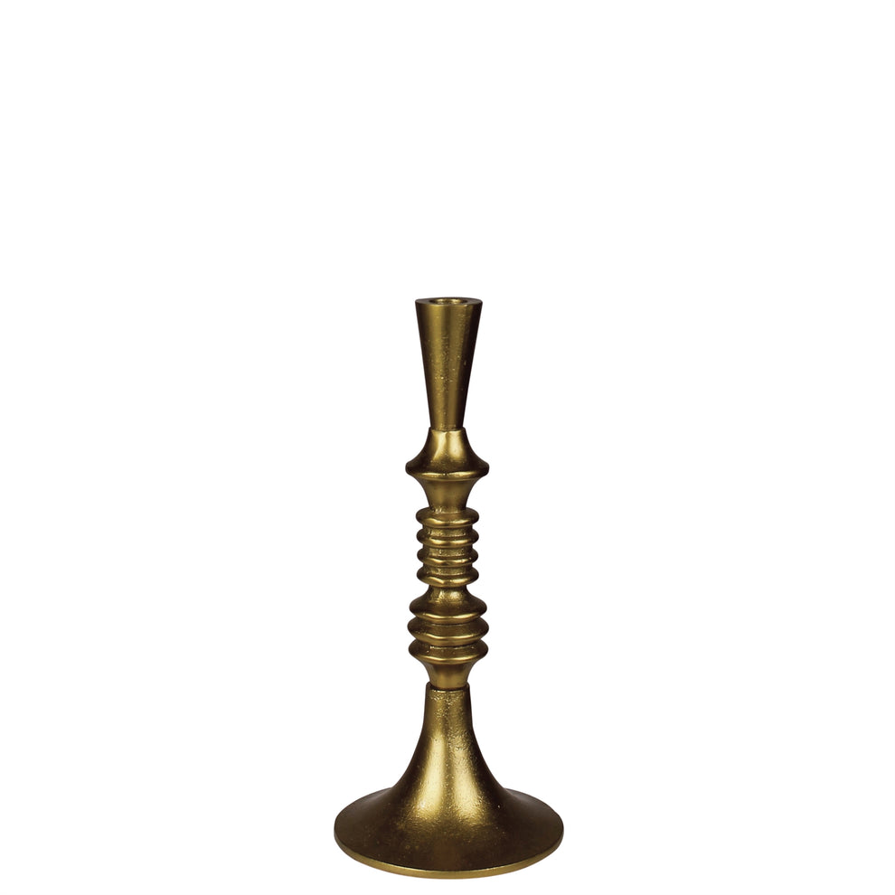 Eliad Taper Holder, Brass - Sm Set Of 4 By HomArt | Candle Holders | Modishstore - 2