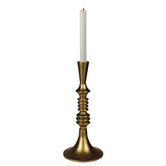Eliad Taper Holder, Brass - Sm Set Of 4 By HomArt | Candle Holders | Modishstore - 1