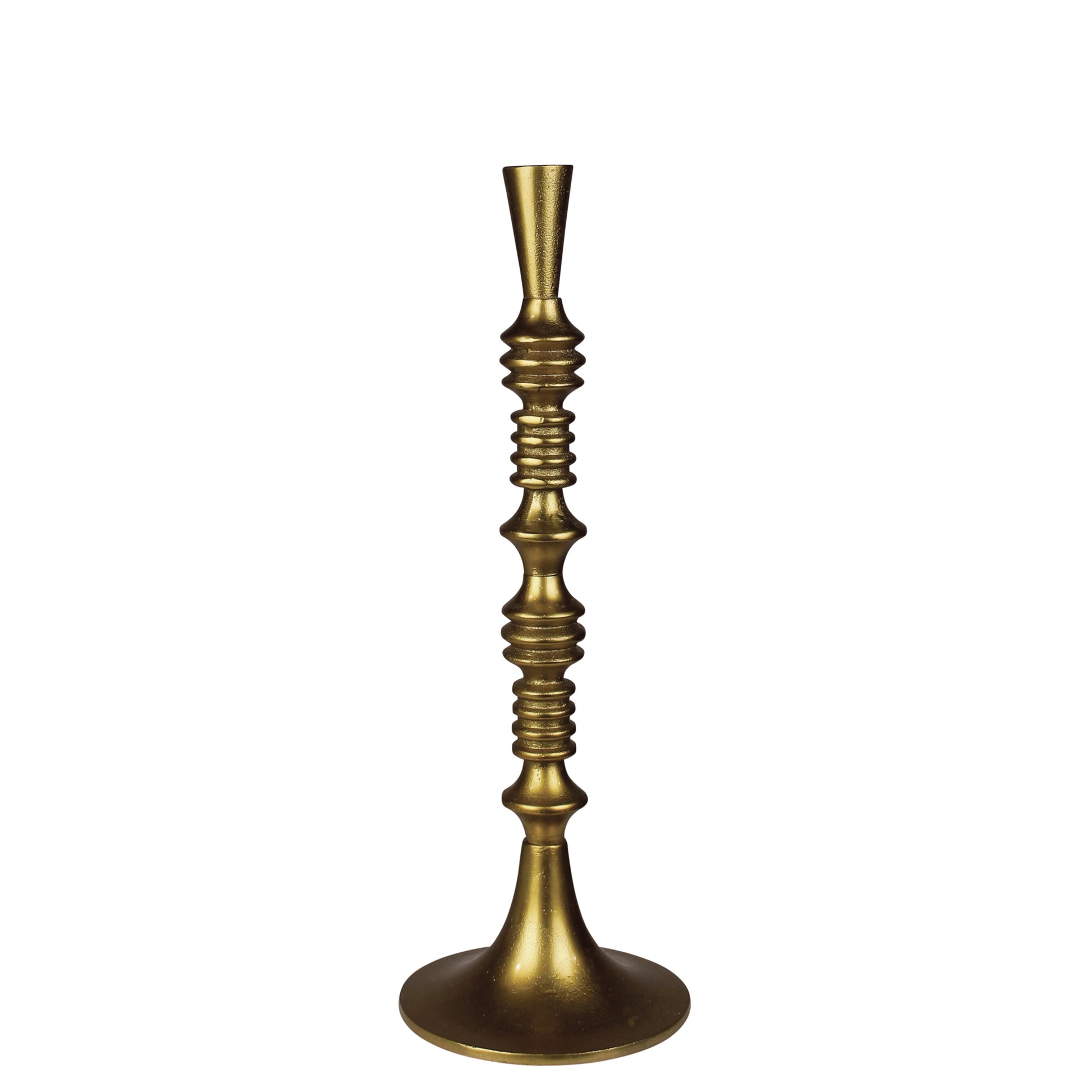 Eliad Taper Holder, Brass - Medium Set Of 4 By HomArt | Candle Holders | Modishstore - 1