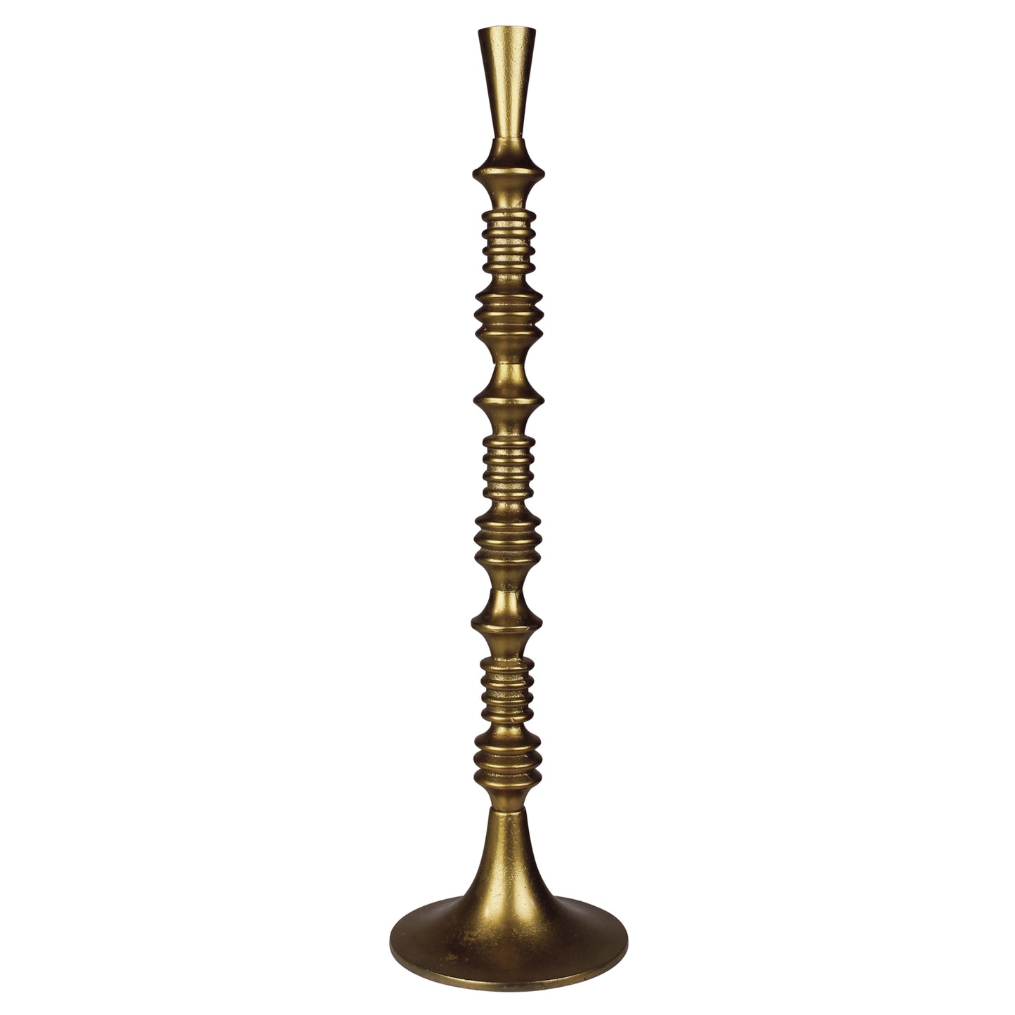 Eliad Taper Holder, Brass - Large Set Of 4 By HomArt | Candle Holders | Modishstore - 1