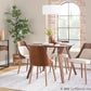 Folia-Anabelle Square Dining Set - 5 Piece By LumiSource - DS5-FOLIASQWL+4ANBELFBWLCR | Dining Sets | Modishstore